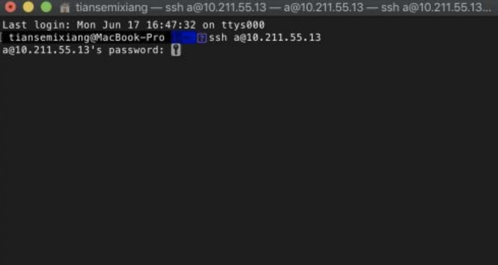 Mac下使用SSH连接Linux服务器